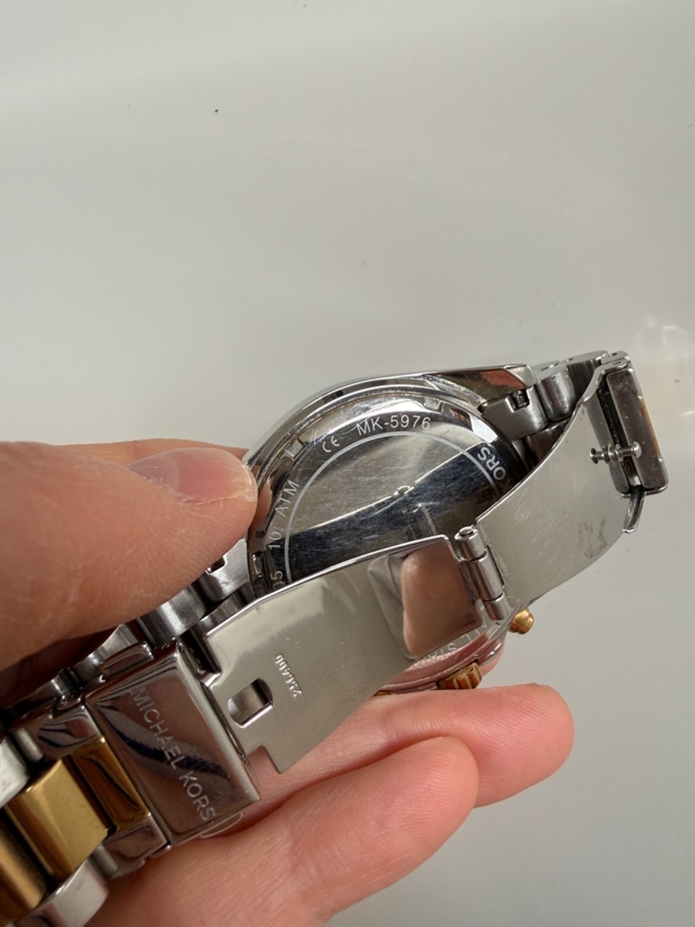 Michael Kors Chronograph Two-Tone Stainless Steel Bracelet Watch 43mm MK5976 - Picture 5 of 6